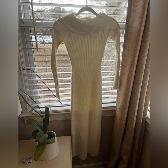 Gorgeous Cream Sweater Dress - Picture 3 of 4